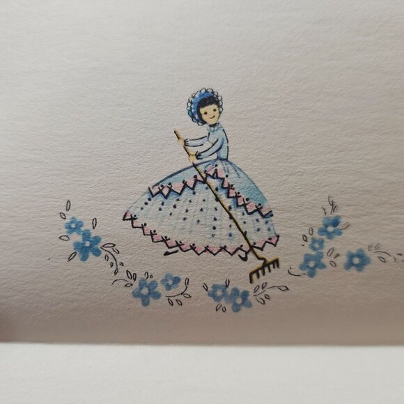 50s Greeting Cards Congratulations baby get well theme set/7 vtg pastel ephemera - Picture 9 of 12